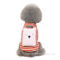 wholesale winter with bear pattern Striped dog clothes